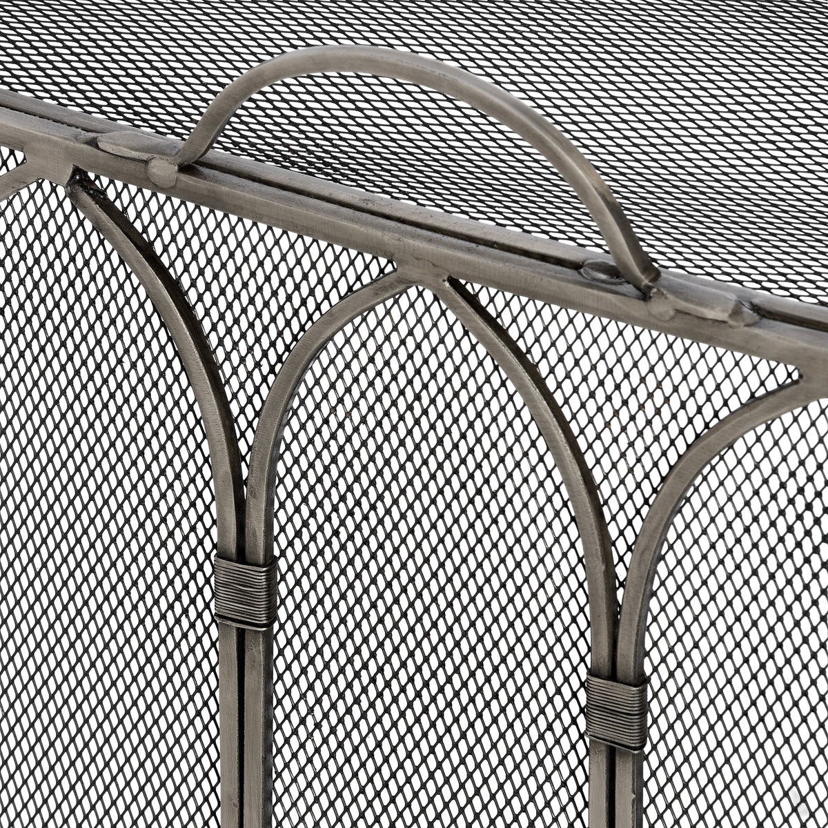 Gothic Antique Pewter Firescreen - image 3