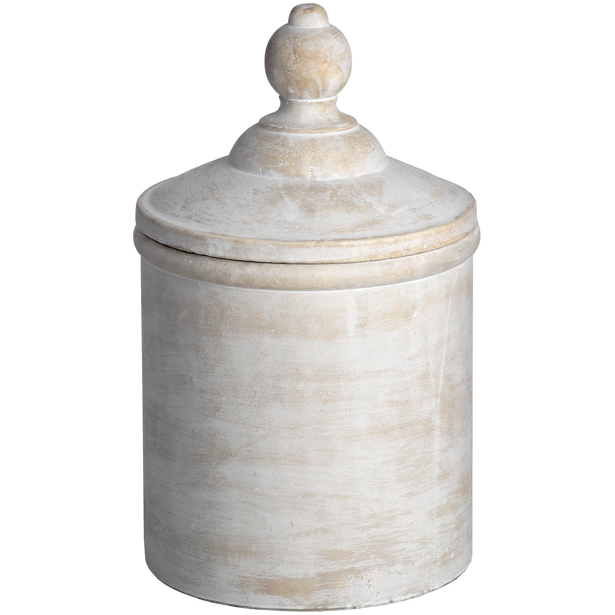 Antique White Cannister - image 1