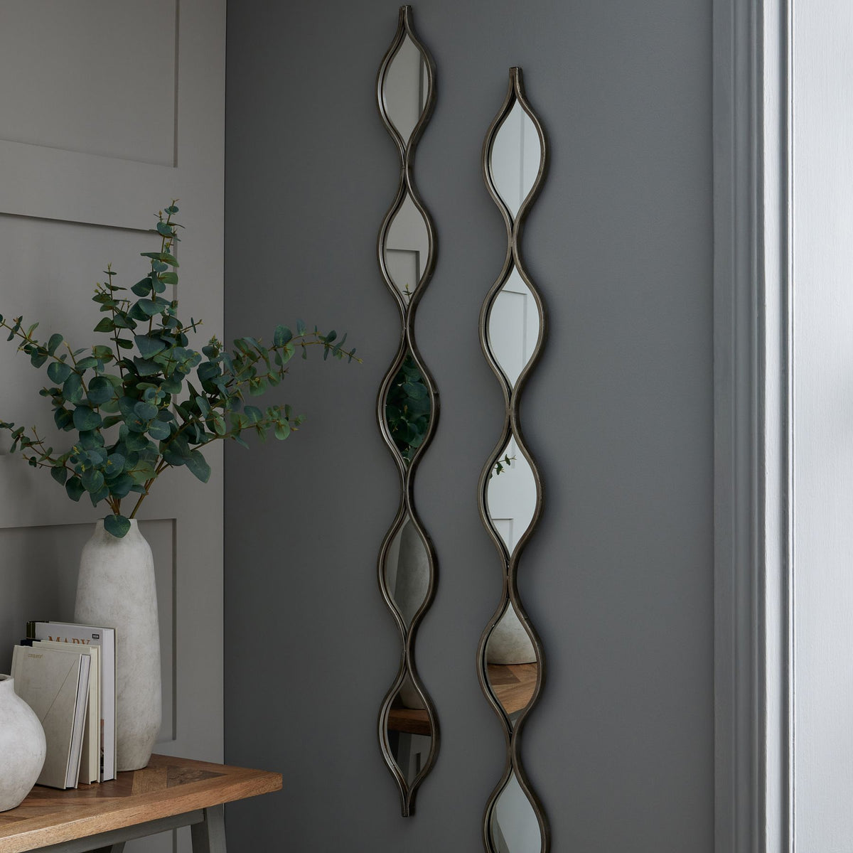 Decorative Hanging Silver Mirror - image 3