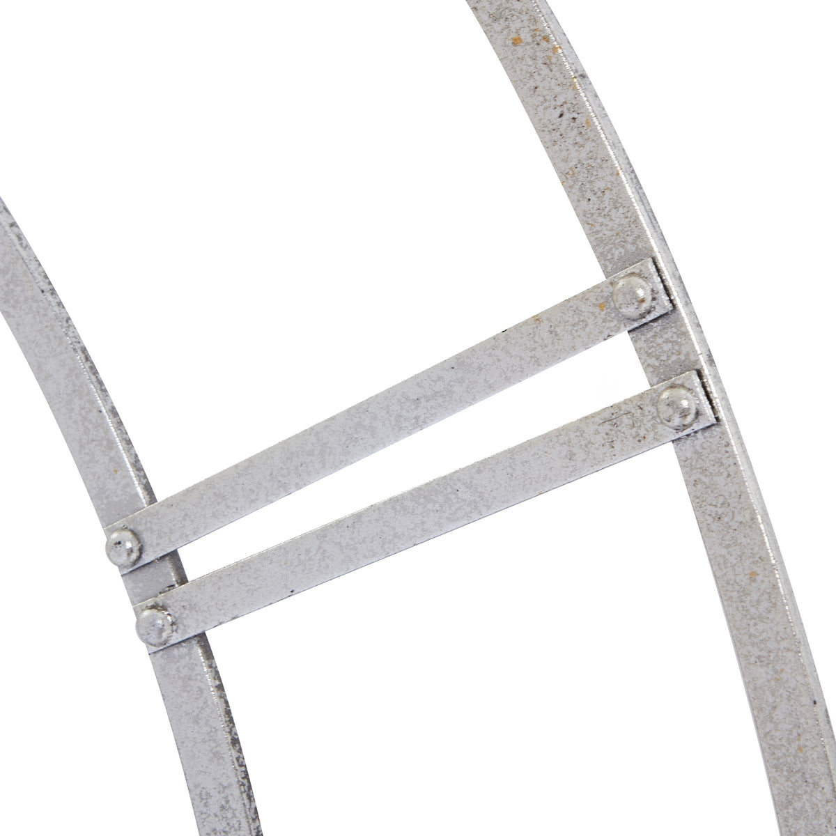 Large Silver Foil Skeleton Wall Clock - image 4