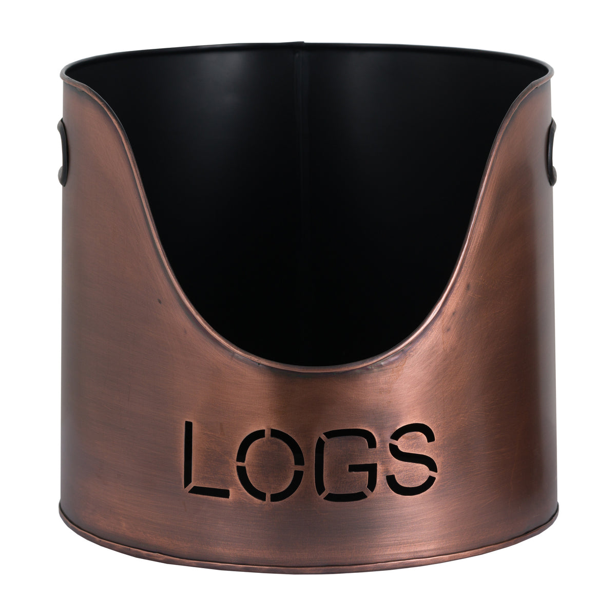 Copper Finish Logs And Kindling Buckets & Matchstick Holder - image 3
