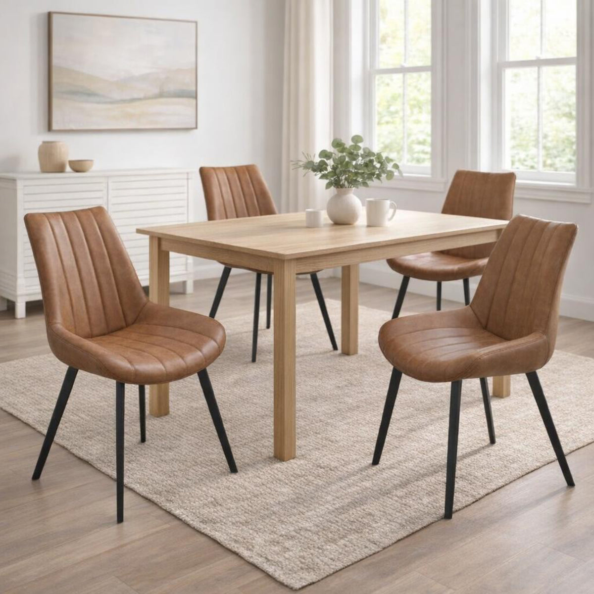 Malmo Tan Dining Chair - image 1