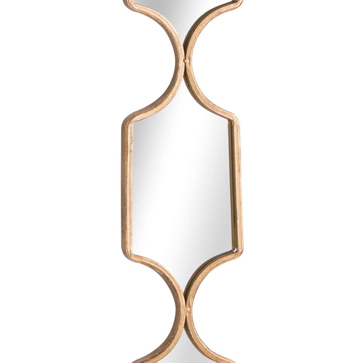 Square Decorative Hanging Collage Mirror In Gold - image 2