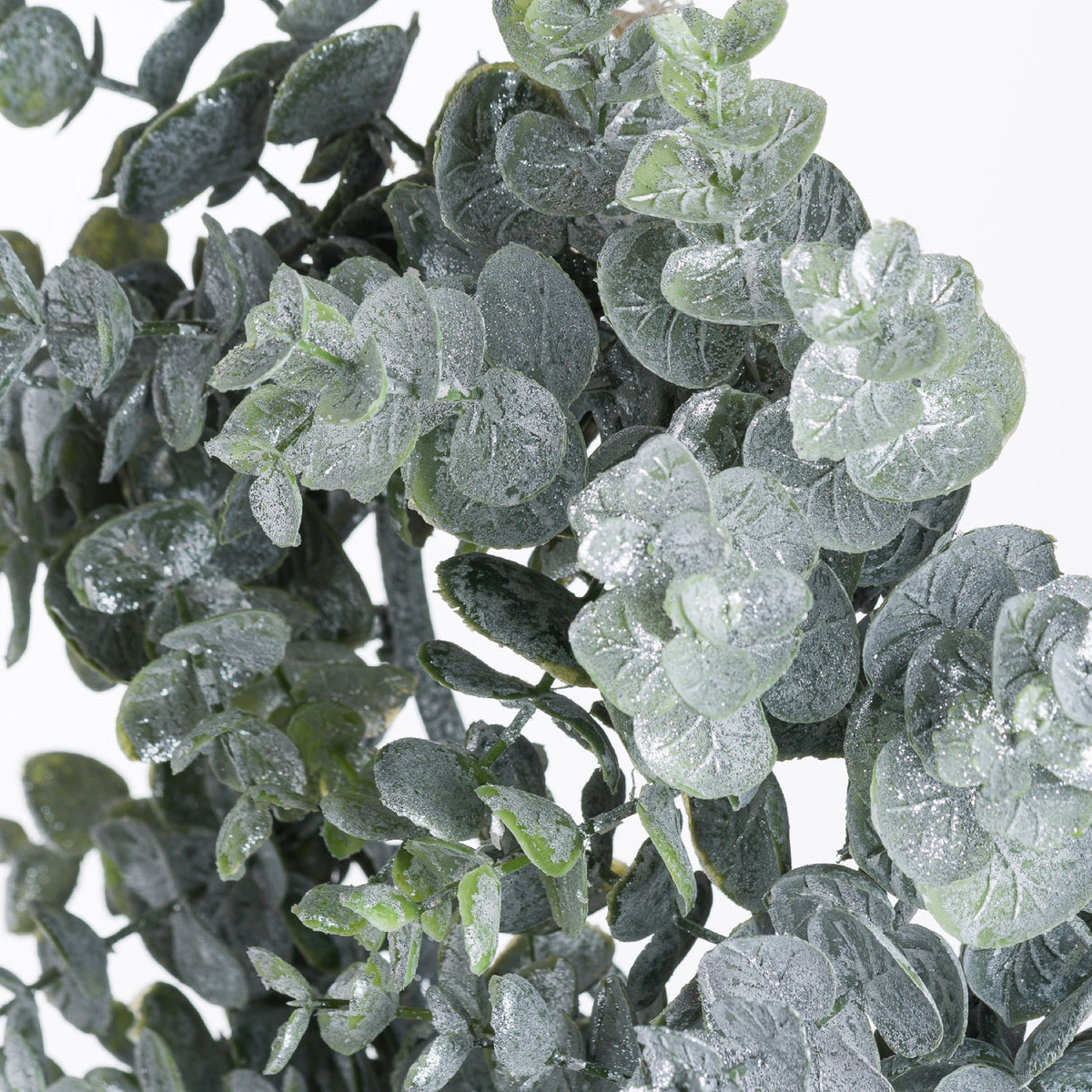 Small Frosted Eucalyptus Candle Wreath - image 2
