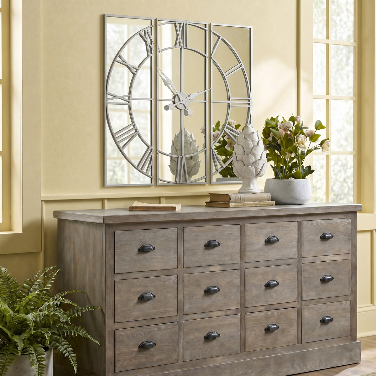 Celina Mirrored Wall Clock - image 1