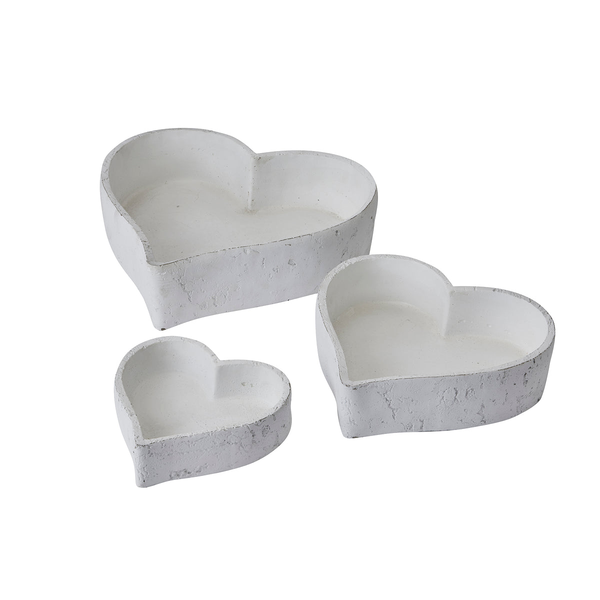 Set Of Three Large Matt White Ceramic Dishes - image 2