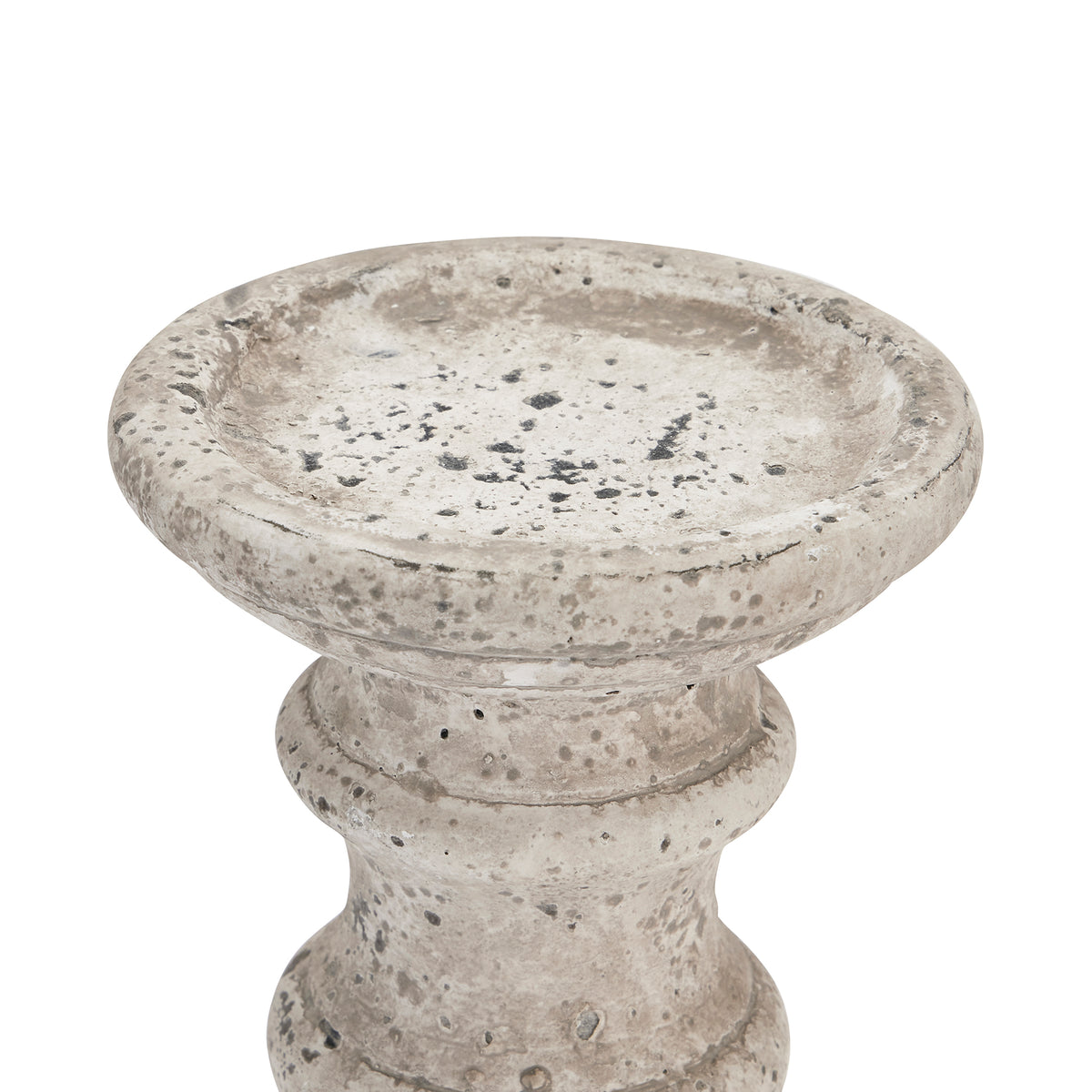 Small Stone Ceramic Column Candle Holder - image 2
