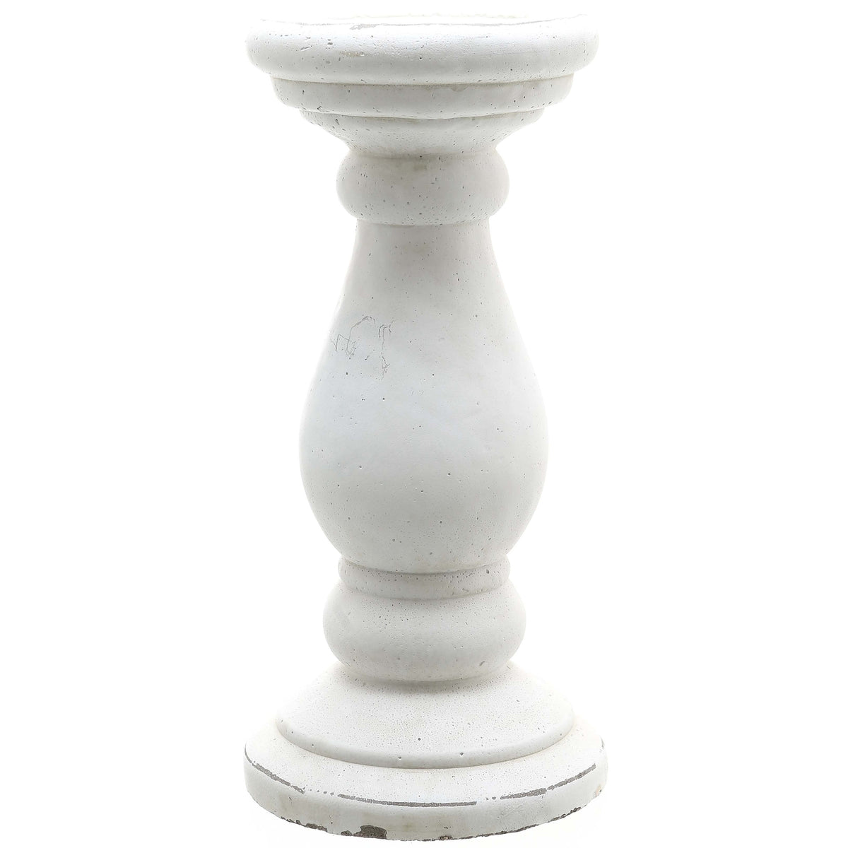 Small Matt White Ceramic Candle Holder - image 1