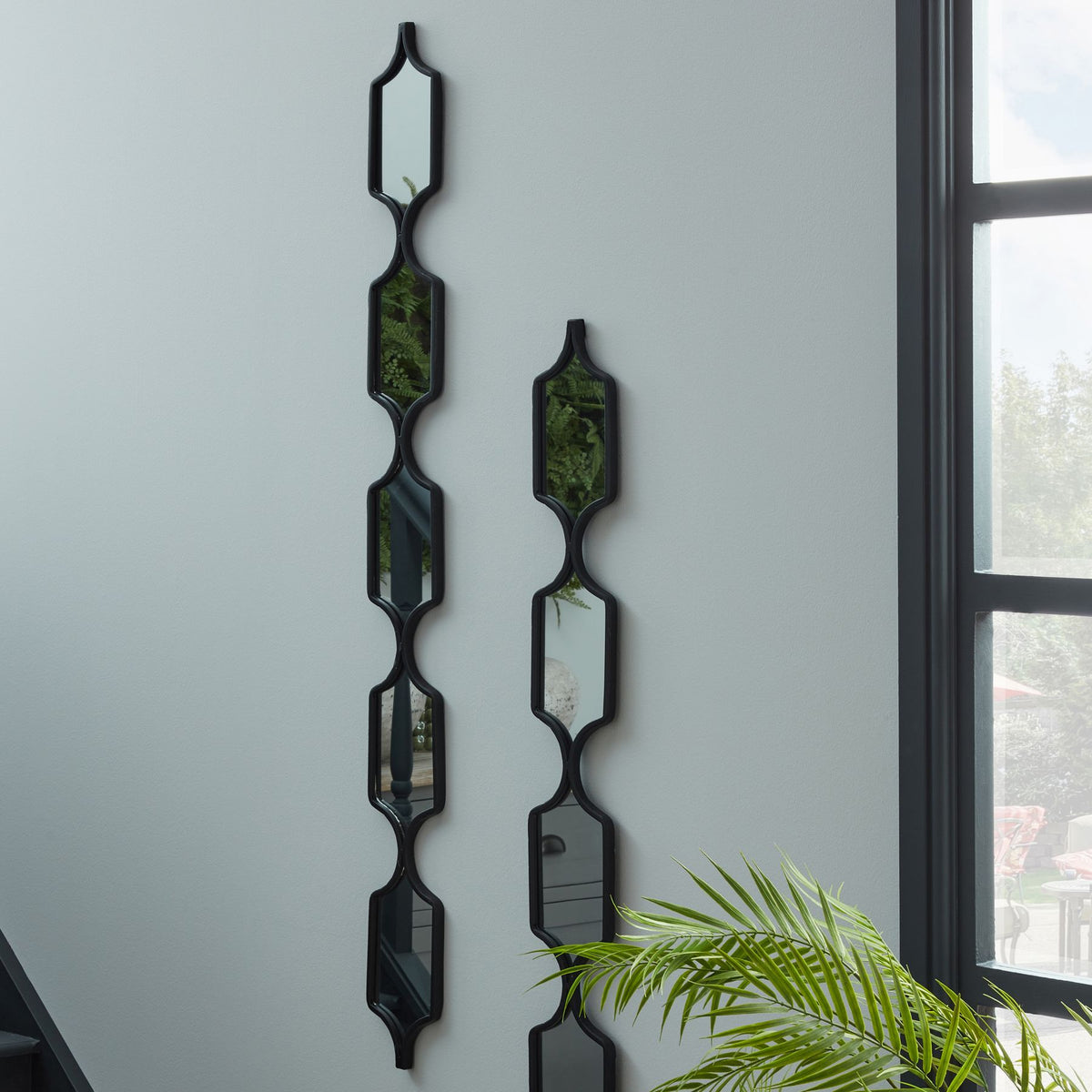 Square Decorative Hanging Collage Mirror In Black - image 4