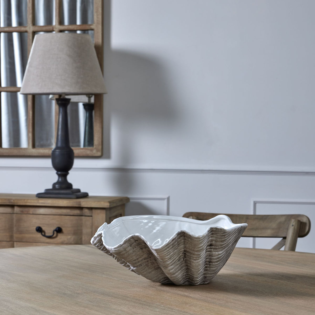 Large Ceramic Adele Shell Bowl - image 5