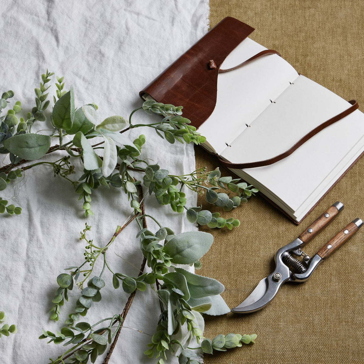 LED Winter Garland With Eucalyptus And Lambs Ear - image 5