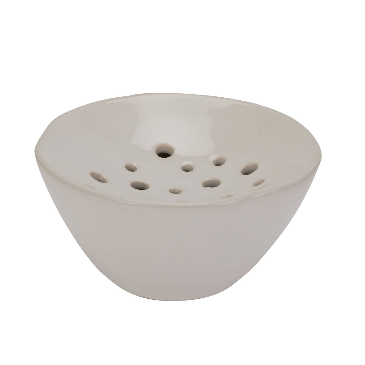Off White Ceramic Flower Frog - image 1