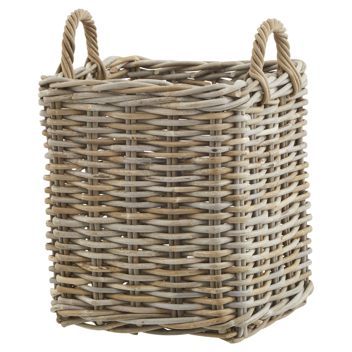 Set of 3 Kubu Rattan Square Storage Baskets - image 5