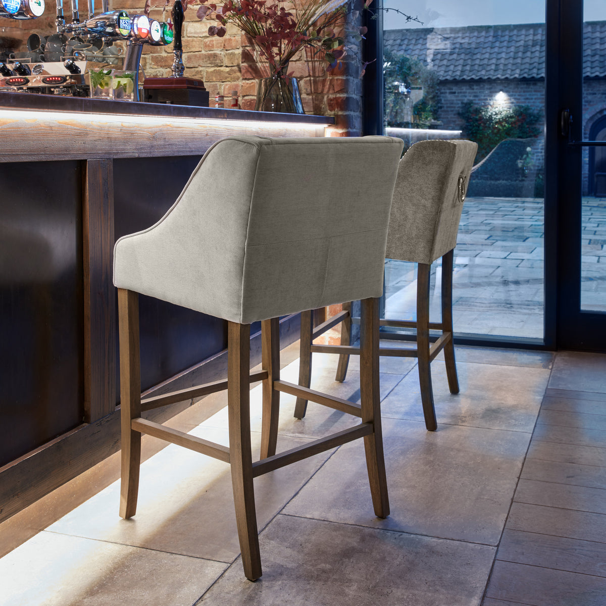 Epsom Grey Bar Stool - image 2