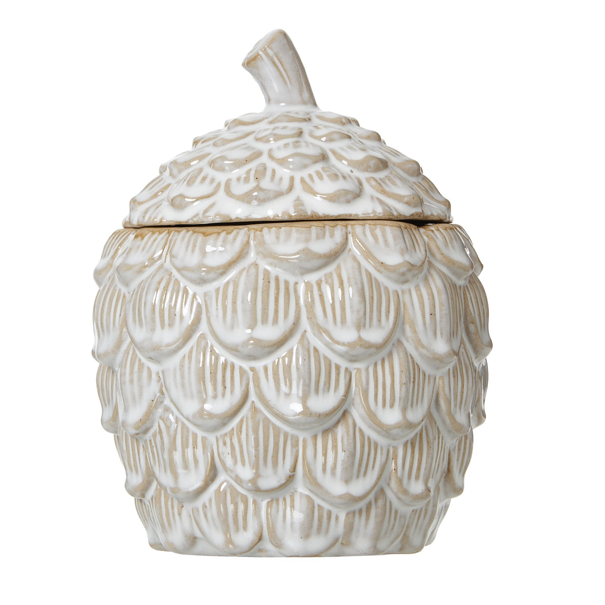 Large Ceramic Pine Cone Trinket Dish With Lid - image 1
