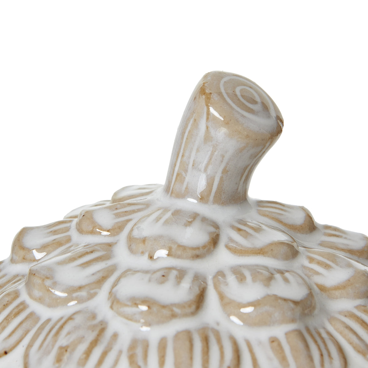 Medium Ceramic Pine Cone Trinket Dish With Lid - image 3