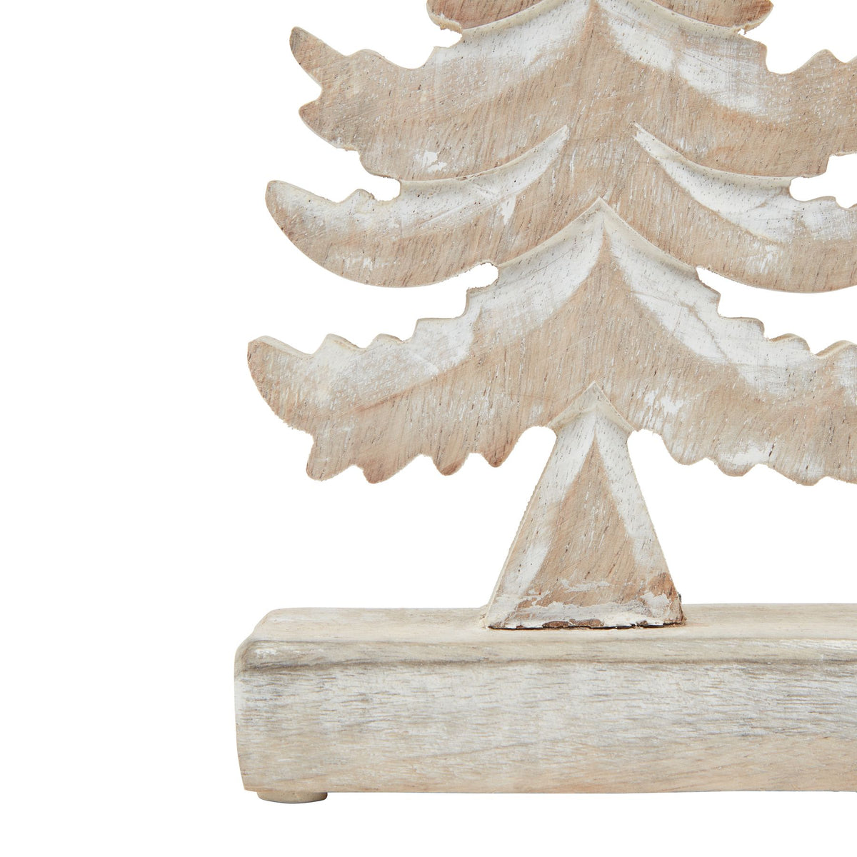 White Wash Collection Wooden Tiered Tree Decoration - image 3