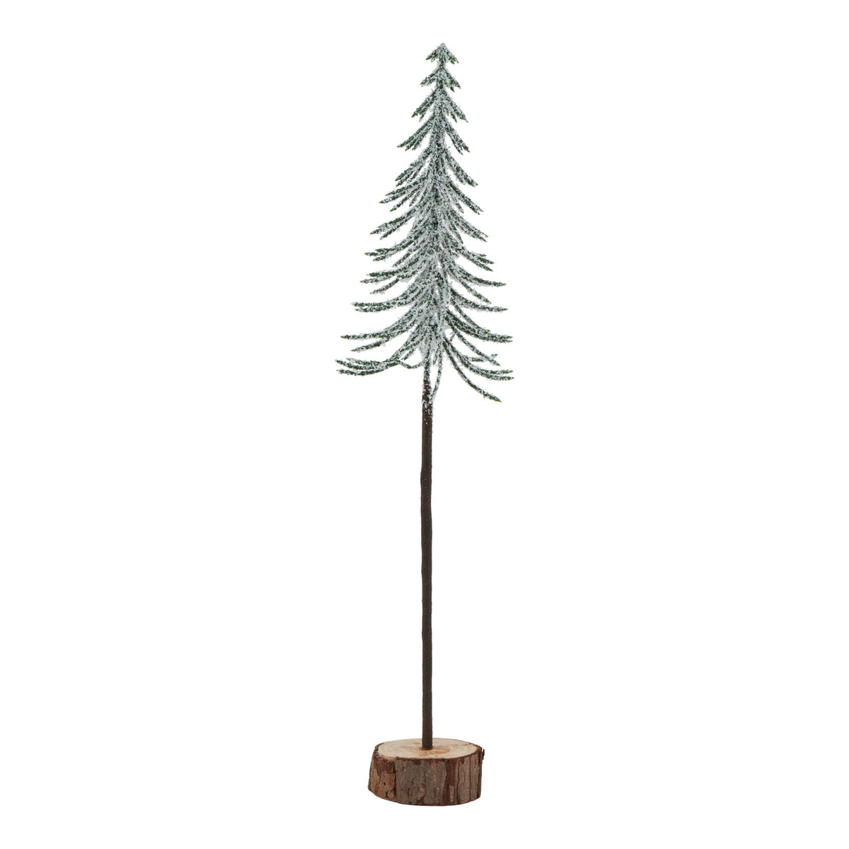 Large Snowy Spindle Tree In Wood Log - image 1