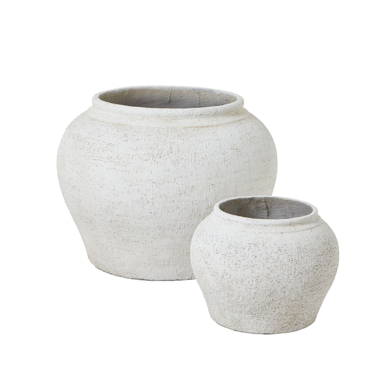 Ordo Lyme White Set Of 2 Planters - image 1