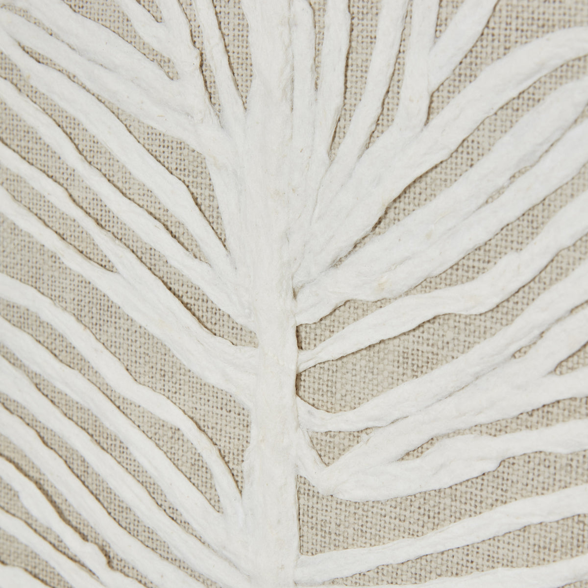 Large Plume White Feather Art Mounted In Beaded Frame - image 4