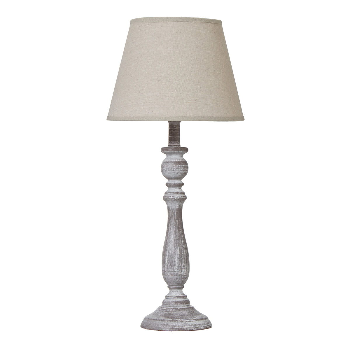 Dunum Column Table Lamp With Linen Shade - image 1