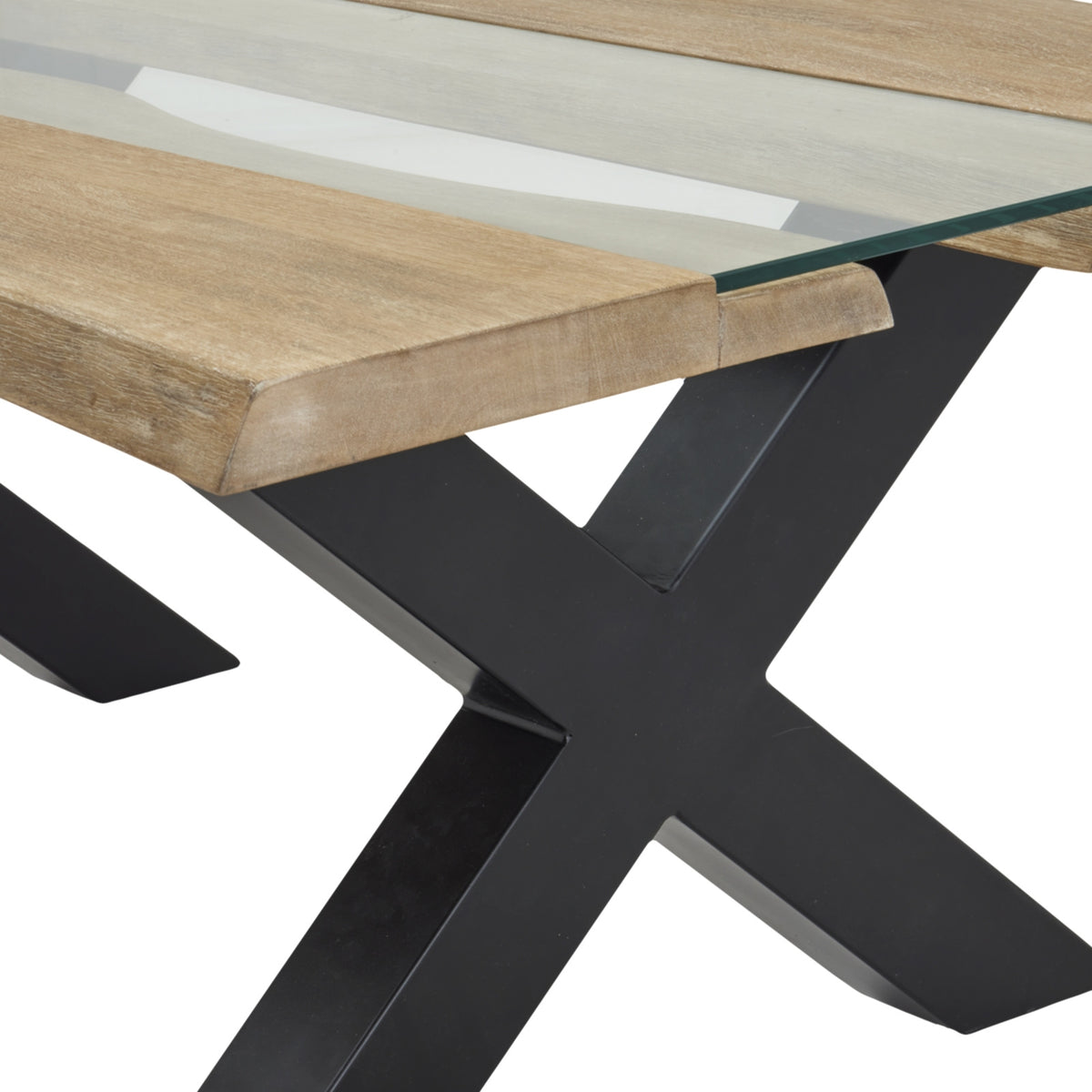 Live Edge Collection Light Acacia River Coffee Table - image 5