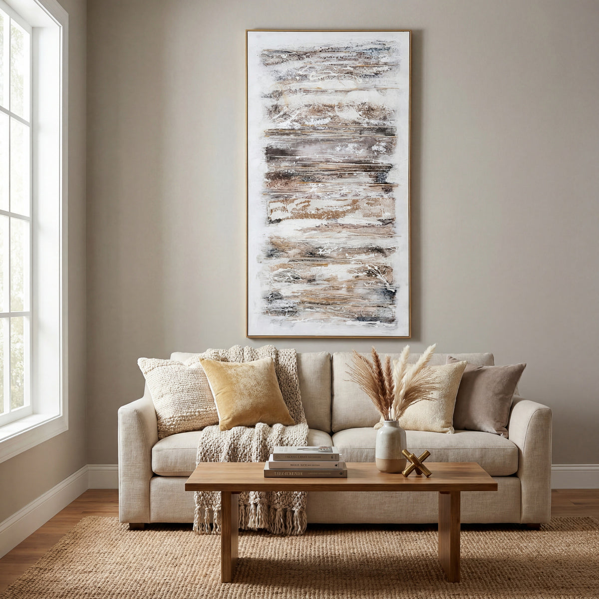 Ethereal Hand Painted Canvas In Frame - image 1