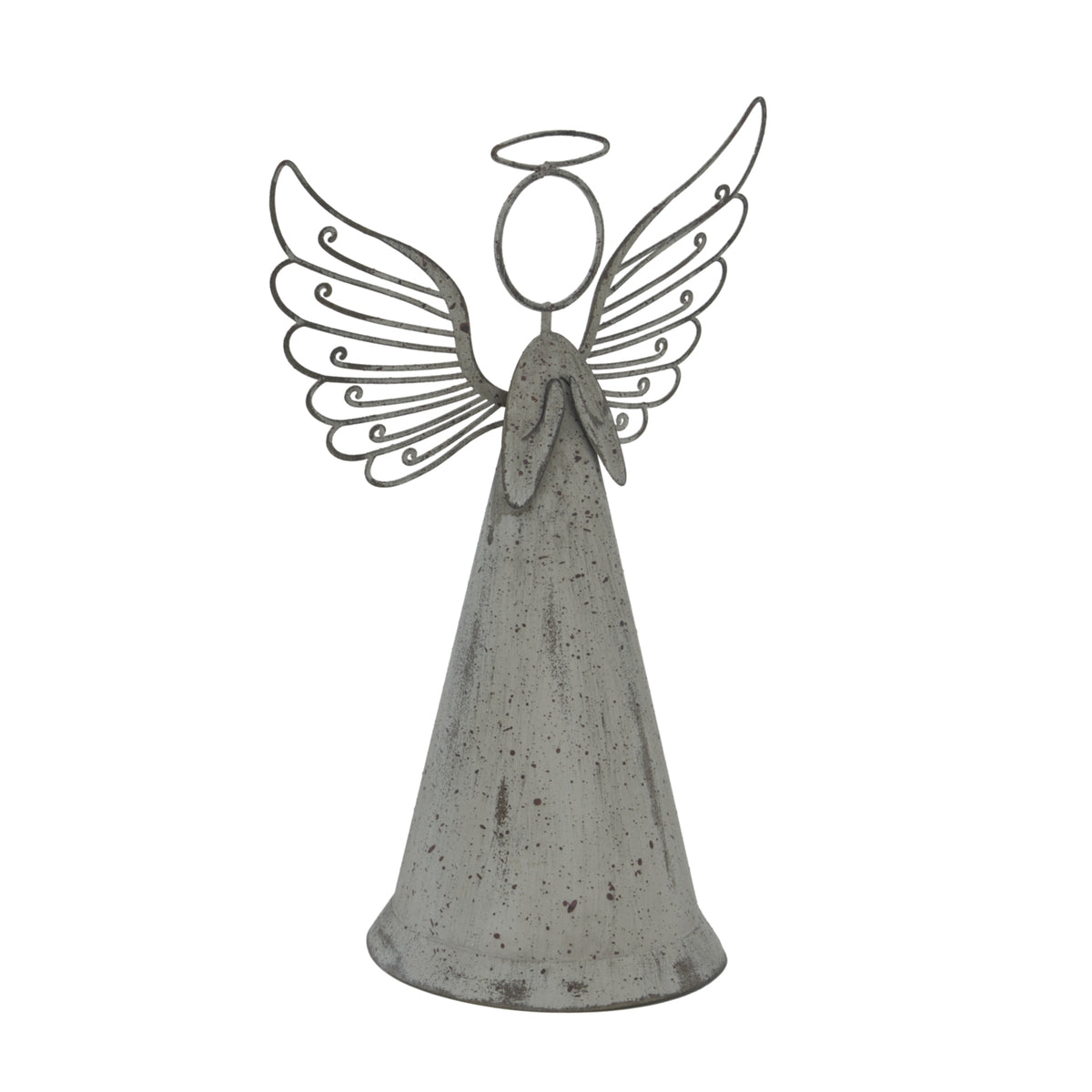 Large Rustic Metal Standing Angel - image 2