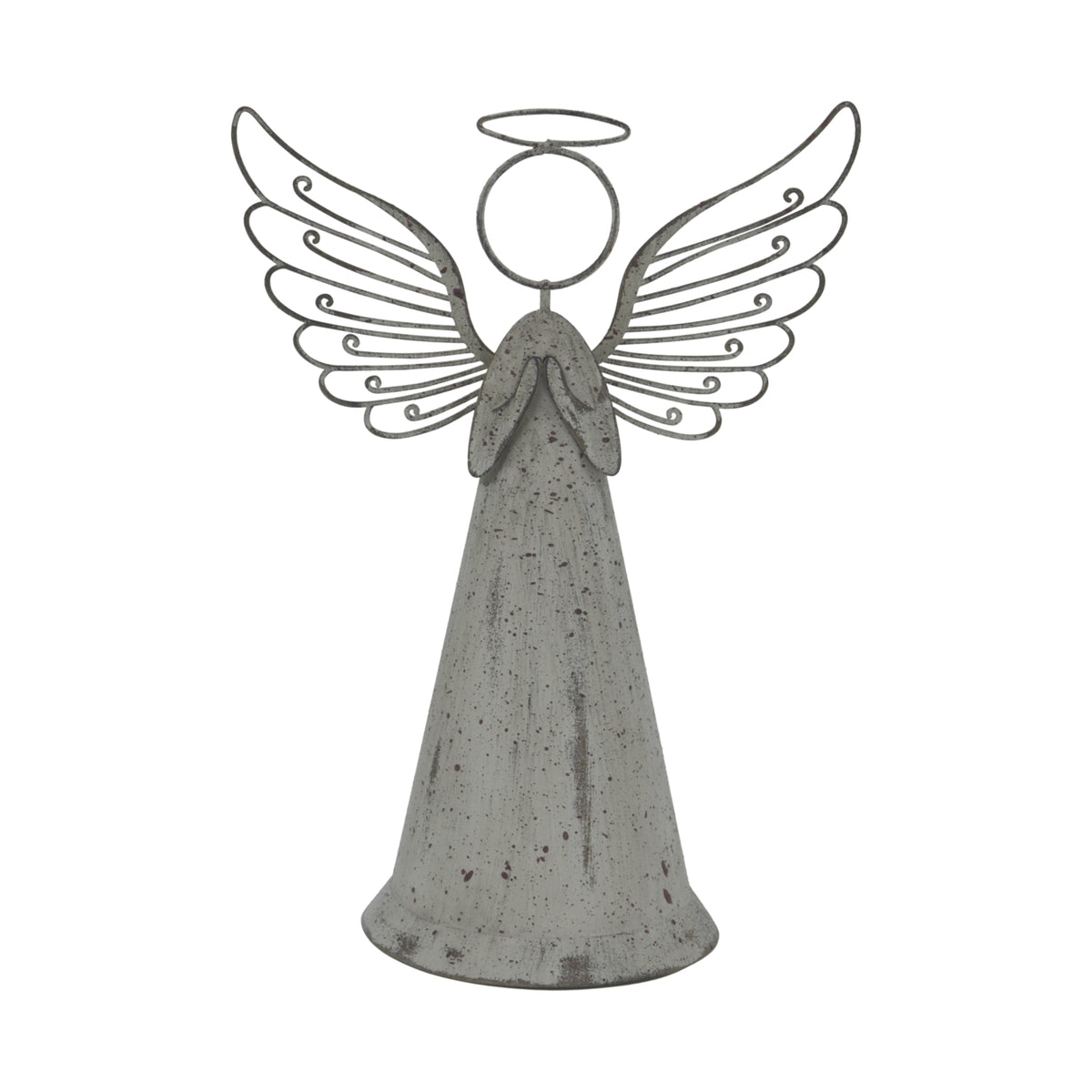 Large Rustic Metal Standing Angel - image 1
