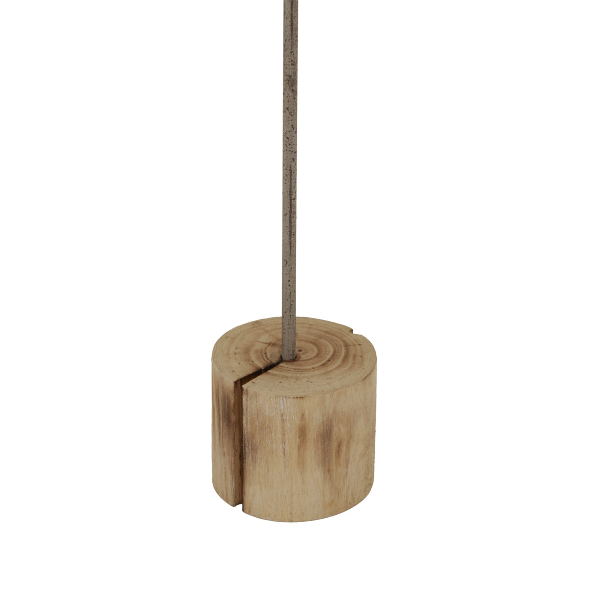 Large Natural Rustic Star On Wood Stand With Glass Votive - image 3