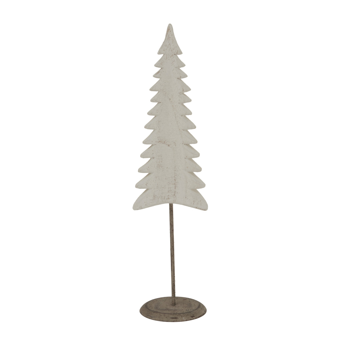 Whitewashed Tall Tree On Stand - image 1