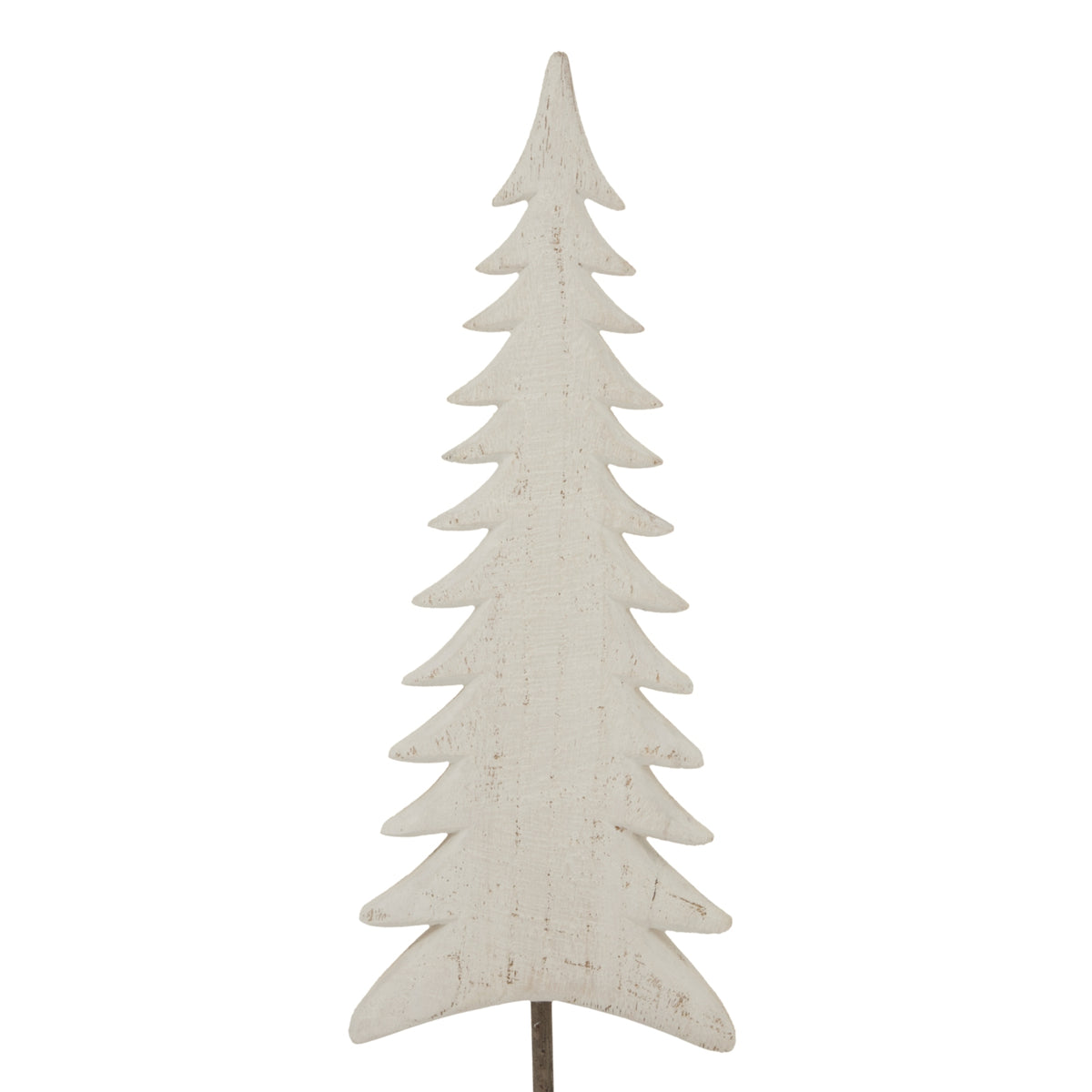 Medium Whitewashed Tall Tree On Stand - image 4
