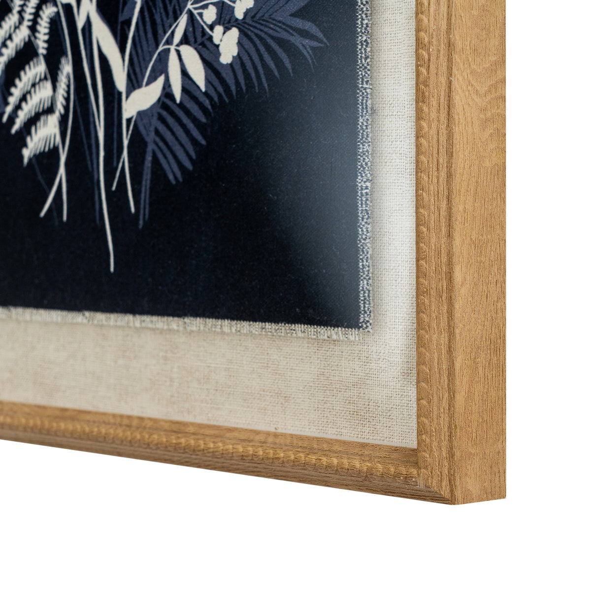 Flora & Fauna Collection Meadow On Linen In Beaded Frame - image 2