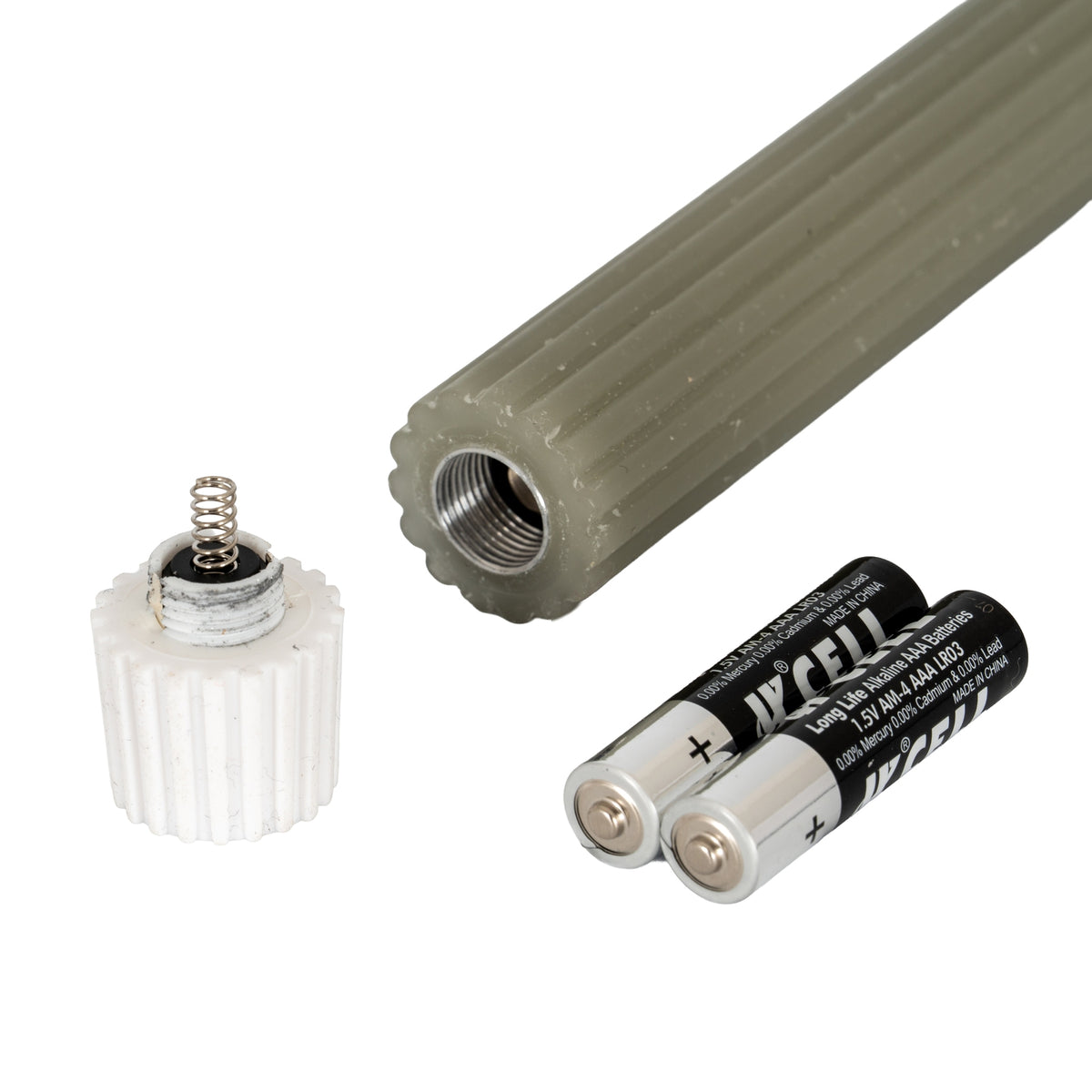 Luxe Collection Natural Glow Sage Ribbed Taper Candles - image 3