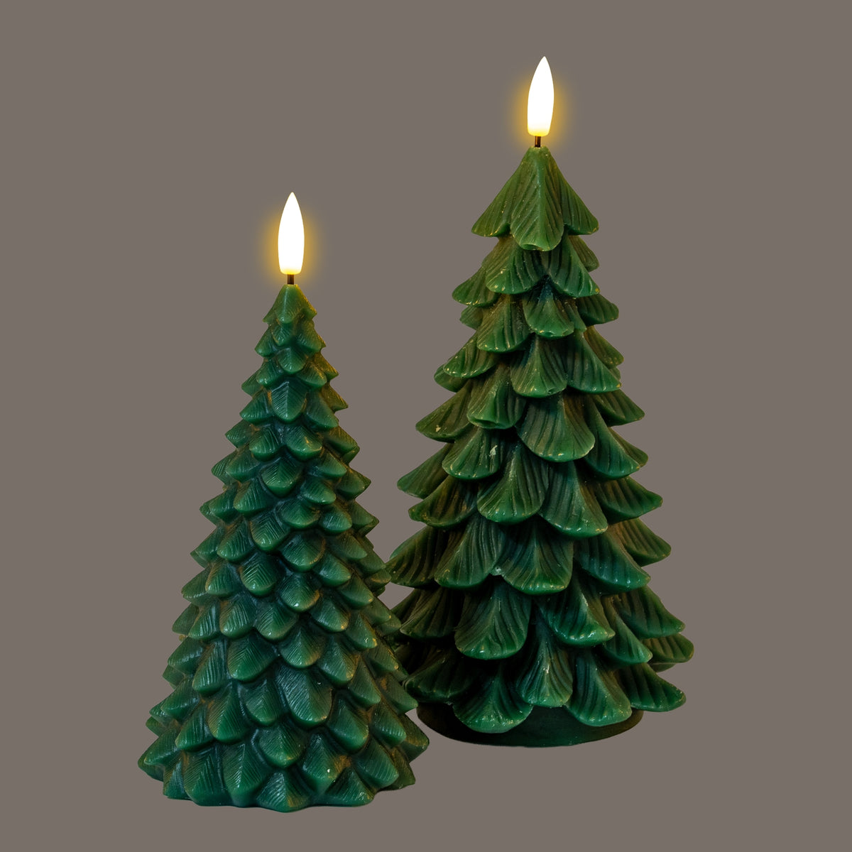 Luxe Collection Natural Glow Green Tree LED Wax Candle - image 4