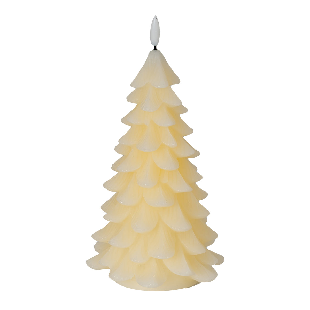 Luxe Collection Natural Glow Cream Large Tree LED Wax Candle - image 1