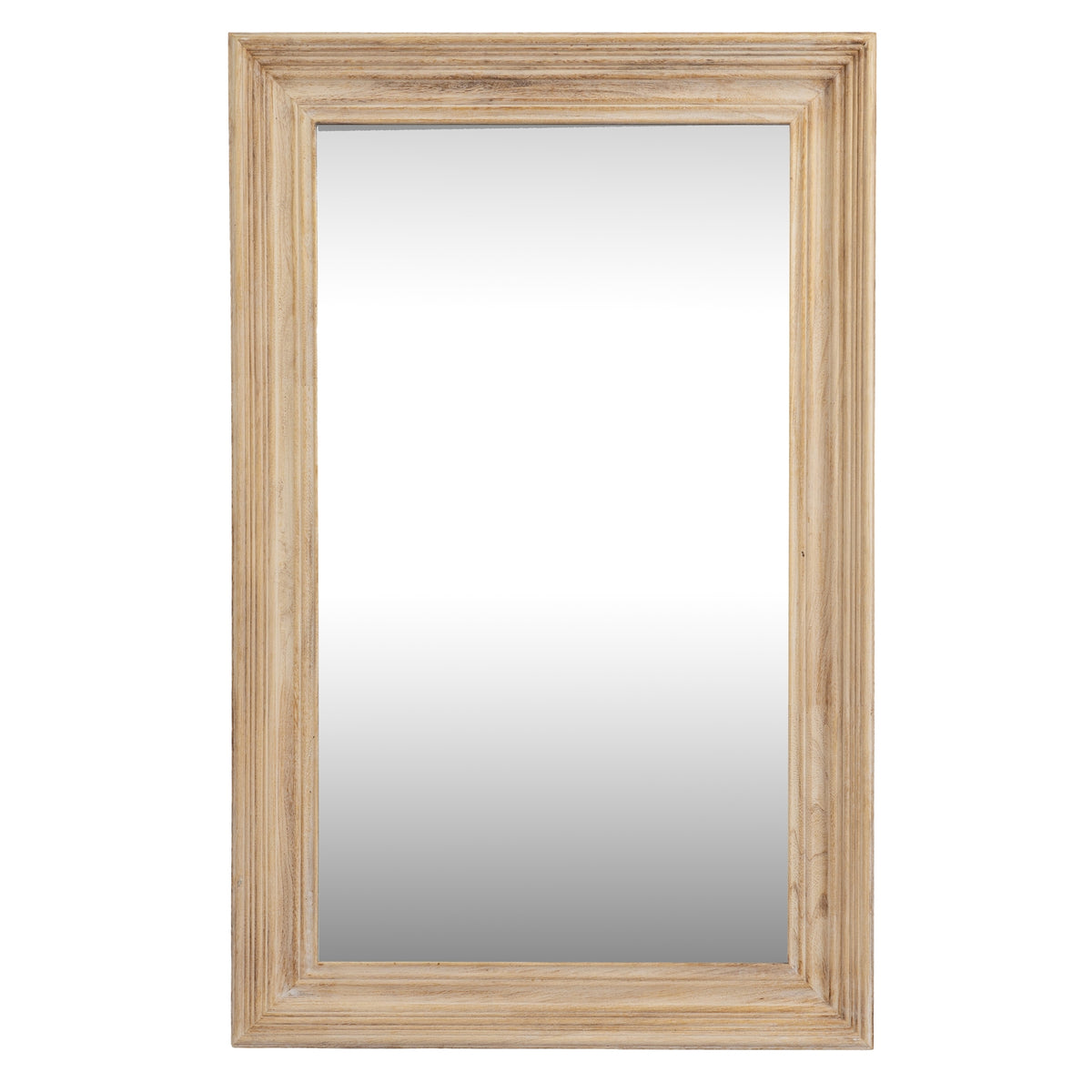 Washed Wood Medium Framed Mirror - image 1