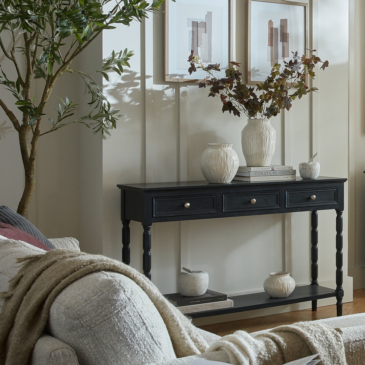 Contour Collection 3 Drawer Console - image 2