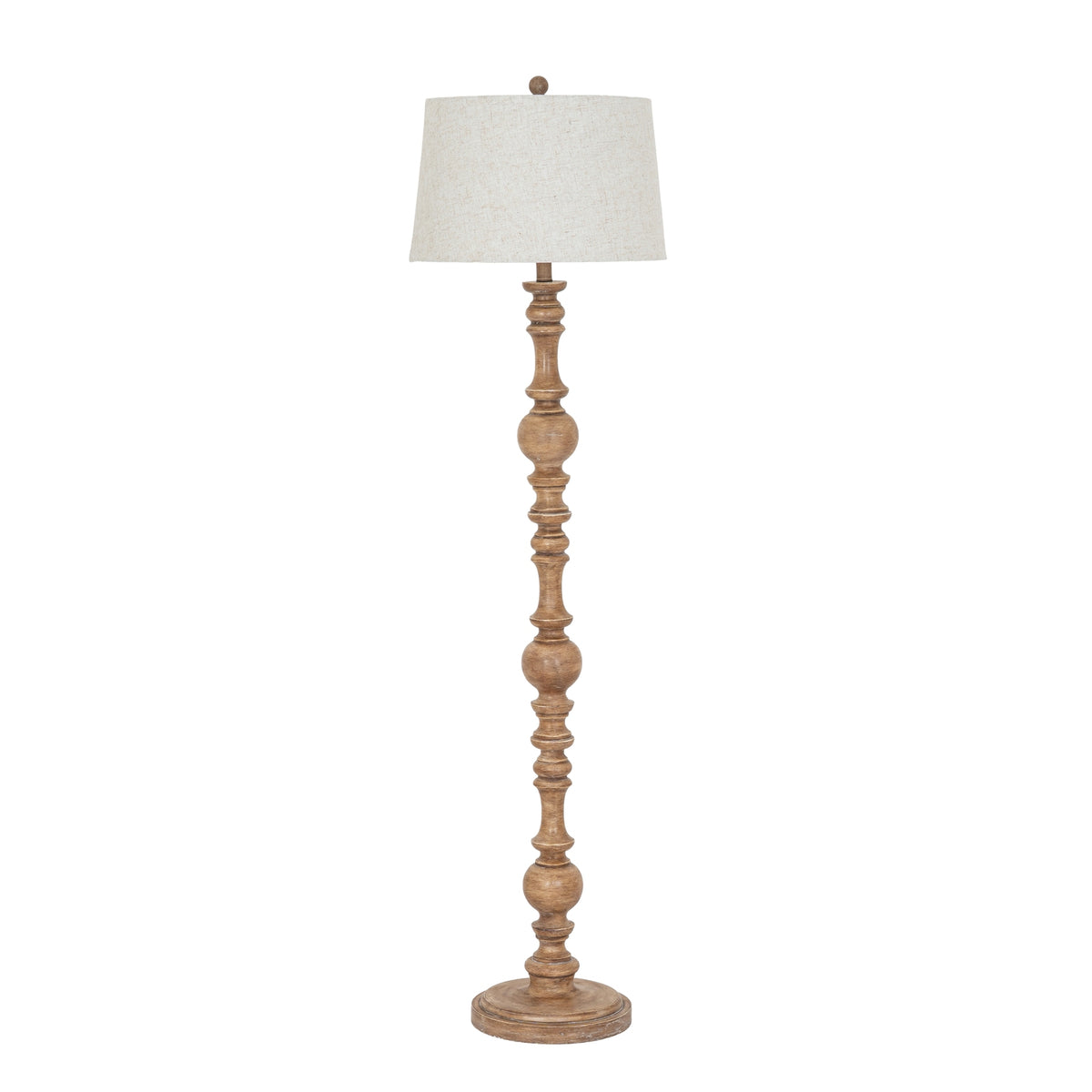 Seraphia Floor Lamp With Edged Linen Shade - image 2