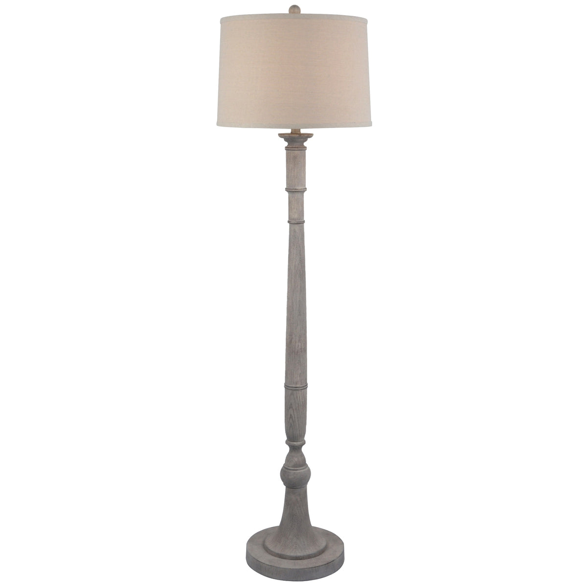 Stella Floor Lamp With Linen Shade - image 1
