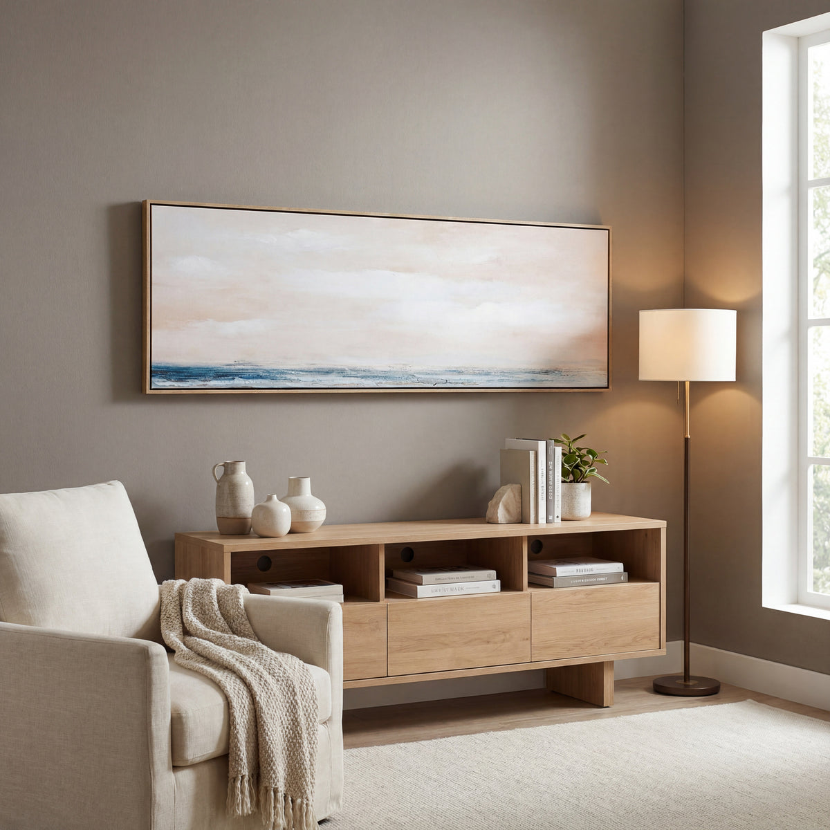 Ondra Hand Painted Canvas In Frame - image 1