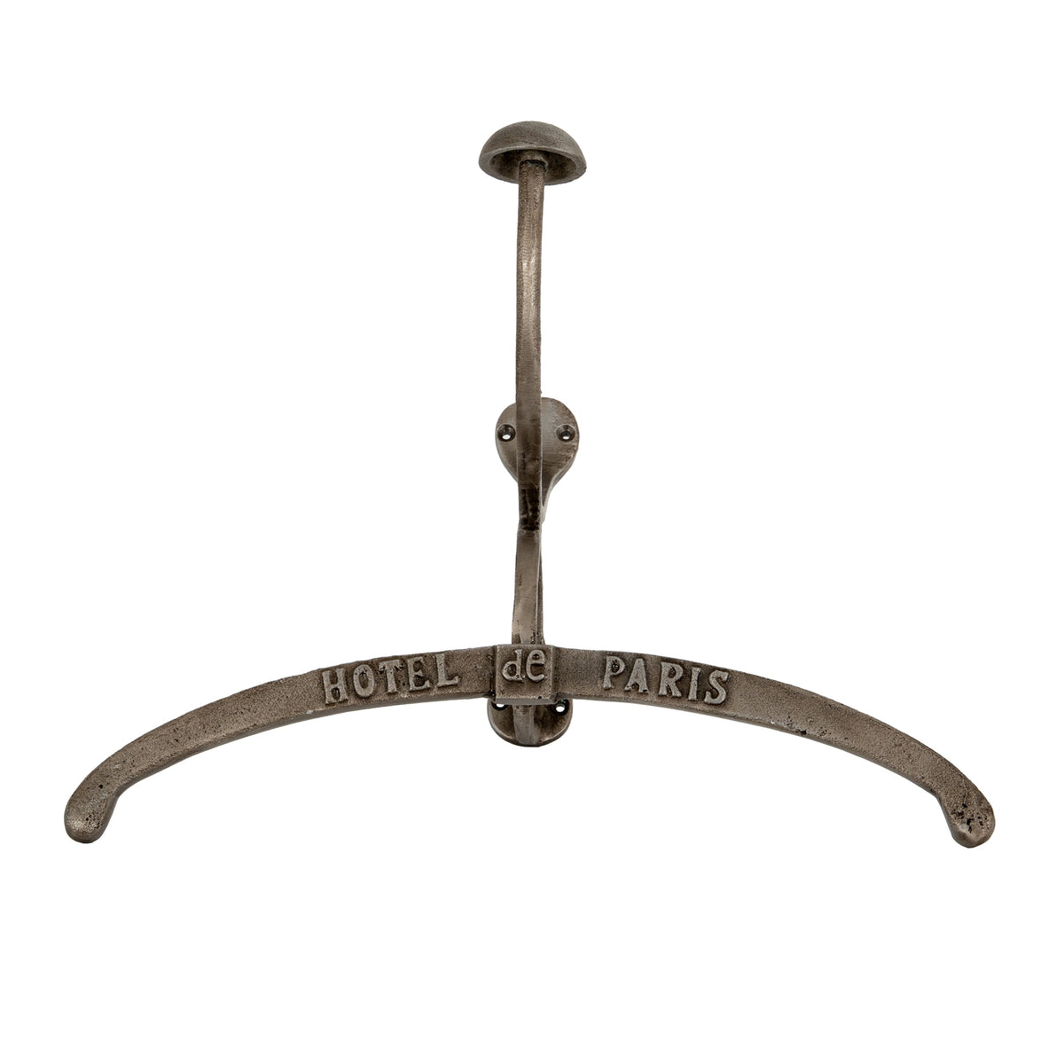 Antiqued Silver Coat Hanger With Hook - image 1