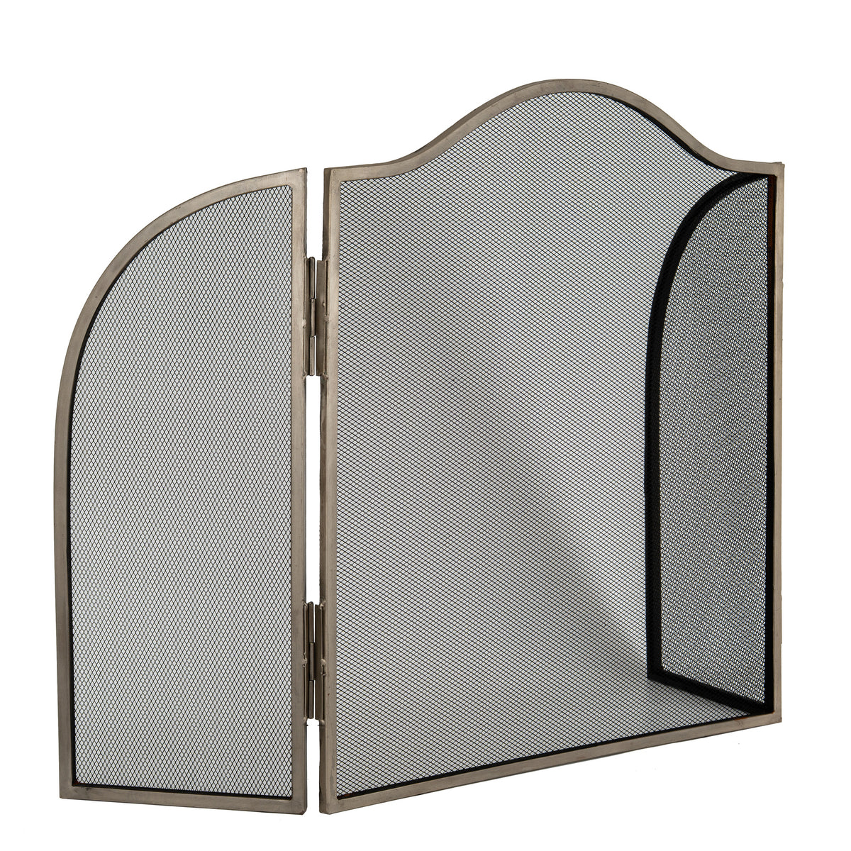 Antiqued Silver Fire Screen - image 4