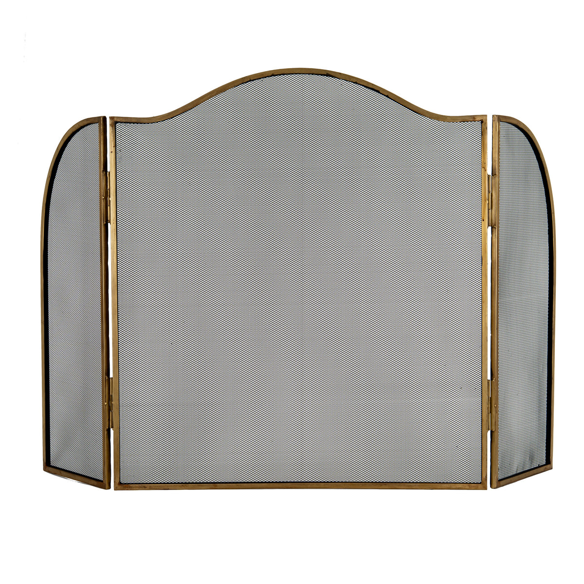 Antiqued Brass Large Fire Screen - image 2