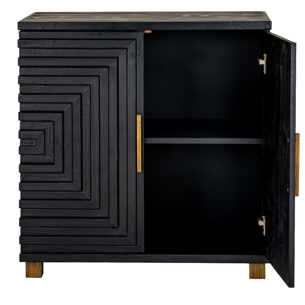 Lennox Black 2 Door Small Sideboard - image 5