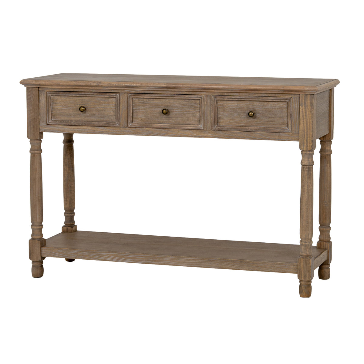 Delphine Collection 3 Drawer Console With Shelf - image 3