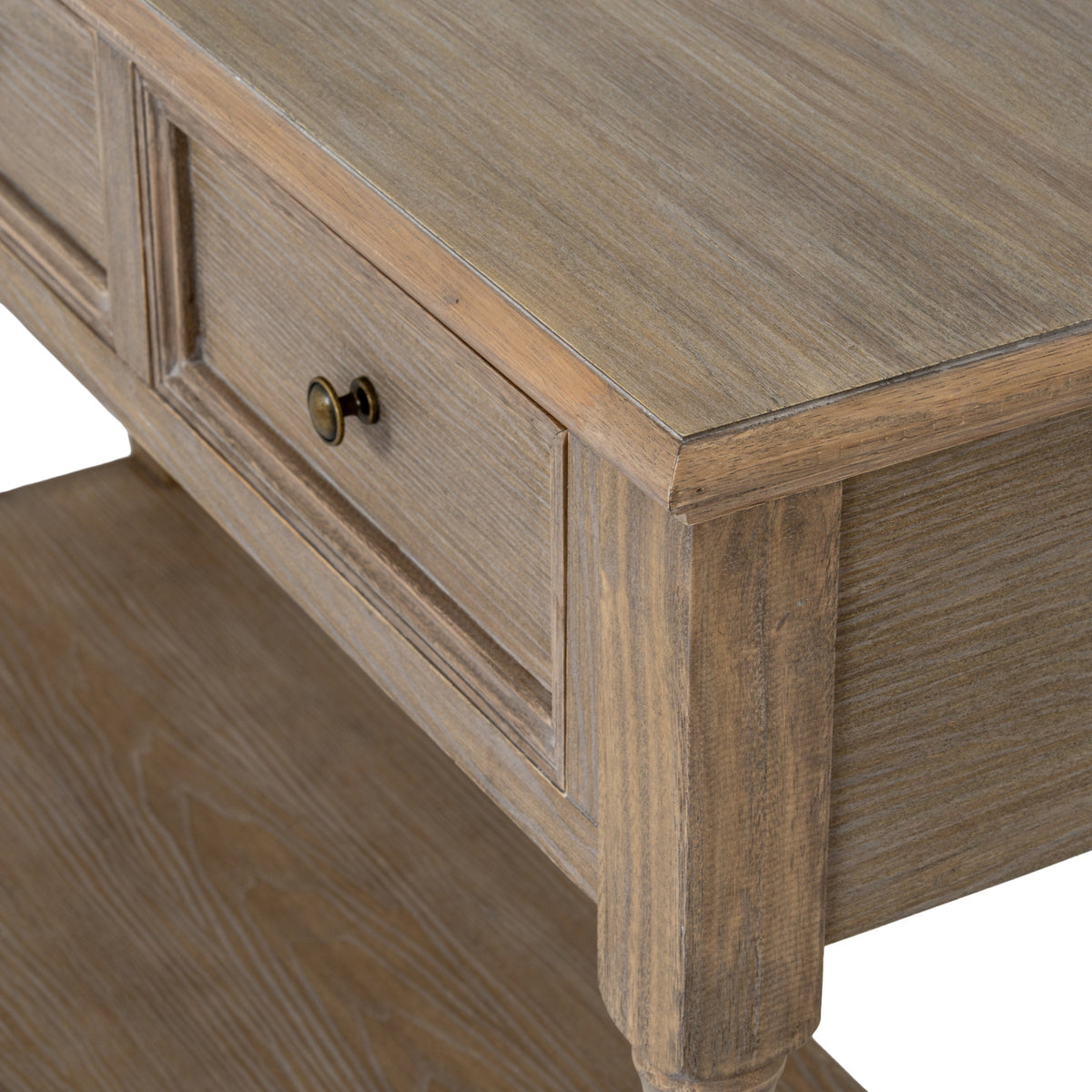 Delphine Collection 3 Drawer Console With Shelf - image 5