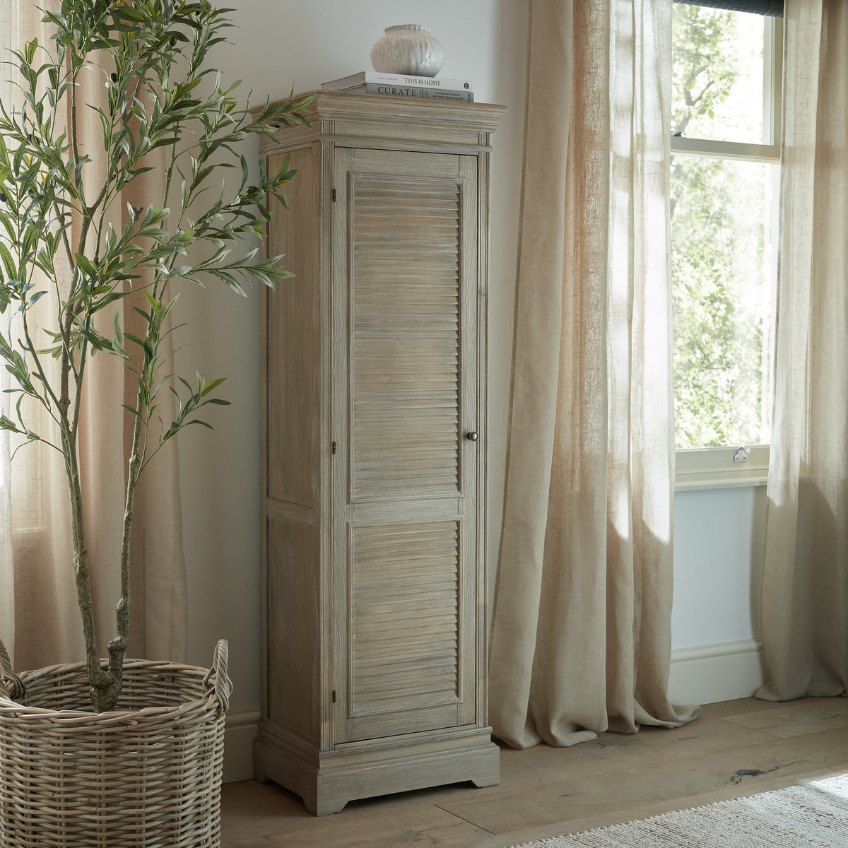 Delphine Collection 1 Door Tall Cabinet - image 1