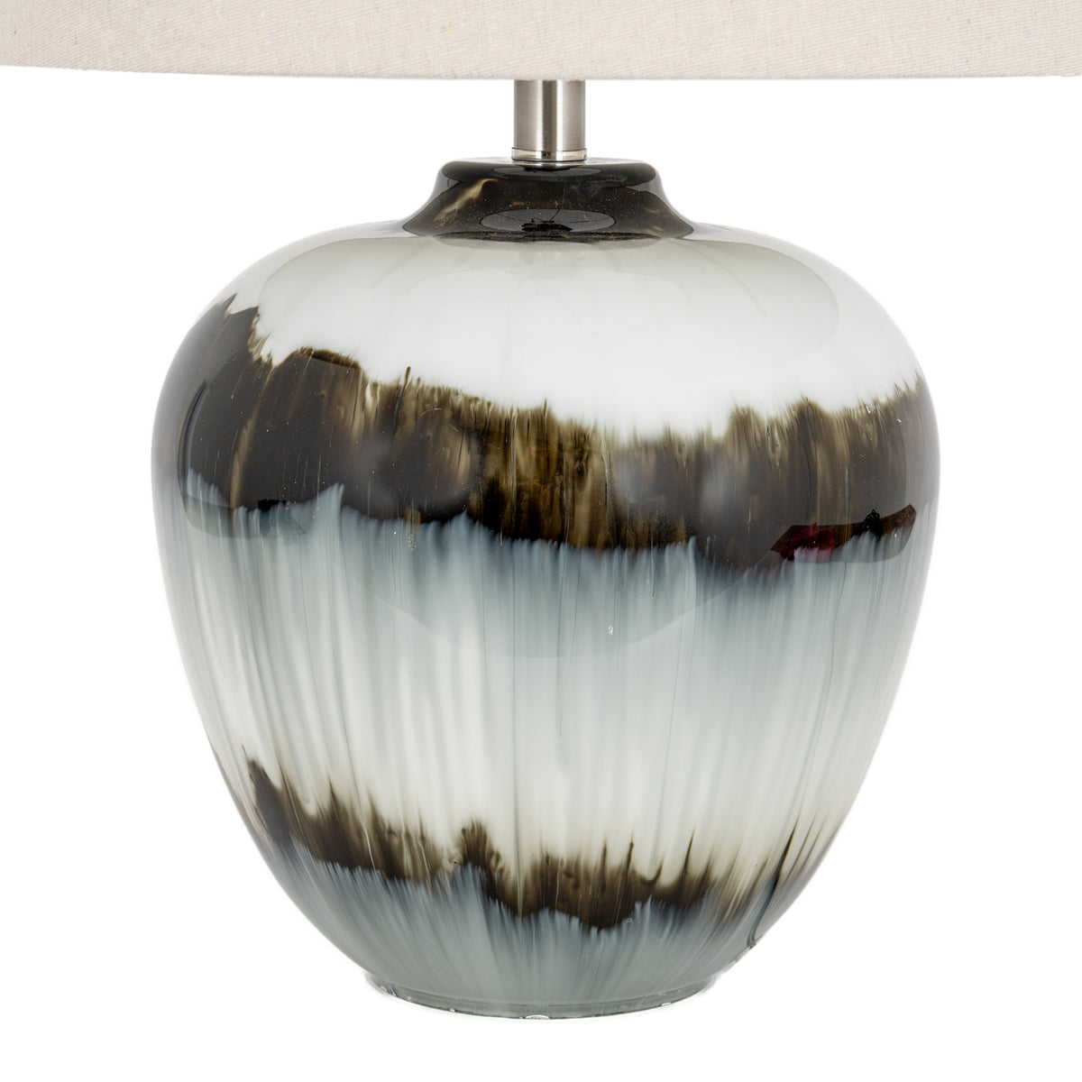 Midnight Shadows Table Lamp With Linen Shade - image 4