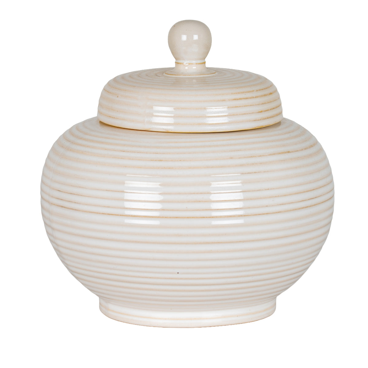 Neva Large Lidded Ceramic Jar - image 1